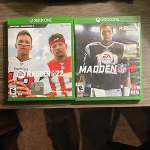 Madden NFL 22 and Madden NFL 18 for Xbox One - Green Cases